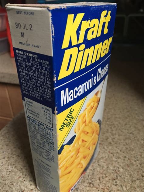 kraft dinner box size
